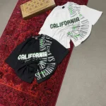 تیشرت مردانه دورس دو نخ طرح CALIFORNIA