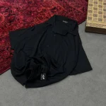 پیراهن مراکشی ساده تک رنگ مشکی