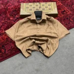 پیراهن مردانه آستین کوتاه پارچه خارجی طرح 1 - تصویر 4