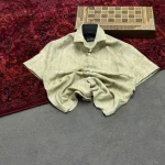 پیراهن مردانه آستین کوتاه پارچه خارجی طرح 3 - تصویر 2