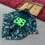 تیشرت مردانه دورس دو نخ قواره لش باکسی طرح BB