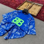 تیشرت مردانه دورس دو نخ قواره لش باکسی طرح BB