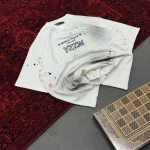 تیشرت دورس دو نخ قواره لش باکسی طرح YZZM