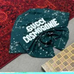 تیشرت دورس دو نخ قواره لش باکسی طرح GUCCI