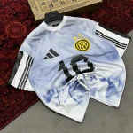 تیشرت مردانه دورس دو نخ باکسی طرح اینتر شماره 10