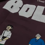 تیشرت مردانه دورس سه نخ قواره لش باکسی BOYS