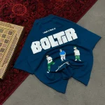 تیشرت مردانه دورس سه نخ قواره لش باکسی BOYS