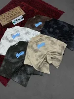 تیشرت مردانه دورس سه نخ قواره لش باکسی .SMD