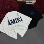 تیشرت مردانه دورس سه نخ قواره لش باکسی AMIRI