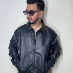 کاپشن چرم وارداتی قواره باکسی