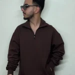 دورس نیم زیپ سه نخ داخل کرک گرم بالا قواره لش باکسی بیسیک