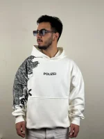 هودی سه نخ داخل کرک گرم بالا قواره لش باکسی POLIZEI BLOOM