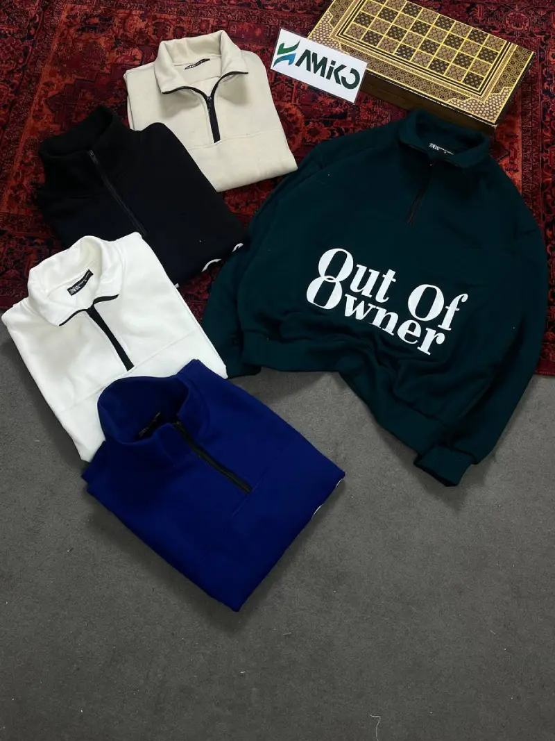 دورس نیم زیپ سه نخ داخل کرک قواره باکسی Out Of