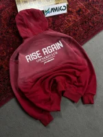 هودی سه نخ داخل کرک گرم بالا قواره لش باکسی RISE AGAIN 2