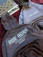 هودی سه نخ داخل کرک گرم بالا قواره لش باکسی RISE AGAIN 1