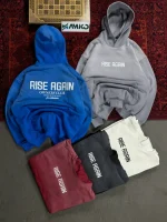 هودی سه نخ داخل کرک گرم بالا قواره لش باکسی RISE AGAIN 2