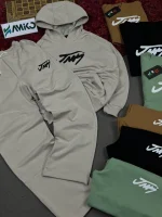 ست بگ گلکسی هودی و شلوار دمپا راسته Jmi