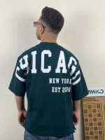 تیشرت مردانه دورس سه نخ گرم بالا قواره لش باکسی NY 2026