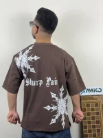 تیشرت مردانه دورس سه نخ گرم بالا قواره لش باکسی SHARP