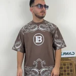 تیشرت مردانه پارچه ماکان قواره لش باکسی BALMAIN