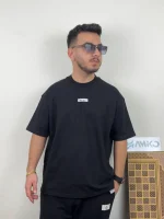 تیشرت مردانه دورس دو نخ قواره لش باکسی تیکه NIKE