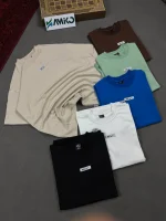 تیشرت مردانه دورس دو نخ قواره لش باکسی تیکه NIKE