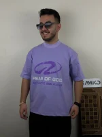 تیشرت مردانه پارچه ماکان قواره لش باکسی FEAR OF GOD