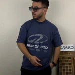 تیشرت مردانه پارچه ماکان قواره لش باکسی FEAR OF GOD