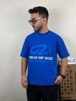 تیشرت مردانه پارچه ماکان قواره لش باکسی FEAR OF GOD