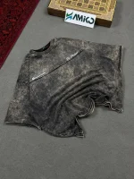 تیشرت مردانه پارچه ماکان قواره لش باکسی CALL ME