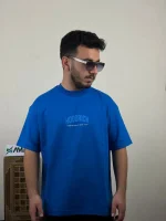 تیشرت مردانه دورس دو نخ قواره لش باکسی HOODRICH