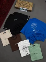تیشرت مردانه دورس دو نخ قواره لش باکسی SUPPLY