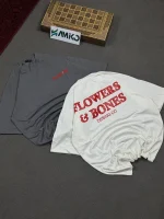 تیشرت مردانه پنبه قواره لش FLOWER