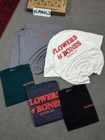تیشرت مردانه پنبه قواره لش FLOWER