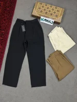 شلوار اسلش مازراتی مورگان نیم بگ دو پیله
