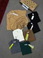 پیراهن آستین کوتاه پارچه خارجی ZARA
