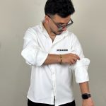 پیراهن آستین بلند مازراتی یقه ساده PEGADOR