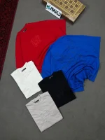 تیشرت مردانه دورس دو نخ قواره لش باکسی LV