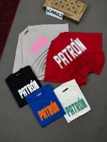 تیشرت مردانه دورس دو نخ قواره لش باکسی PATRON