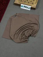 تیشرت مردانه دورس دو نخ قواره لش باکسی بیسیک 3