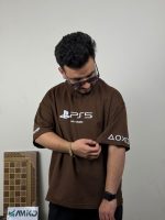 تیشرت مردانه دورس دو نخ قواره لش باکسی PS5