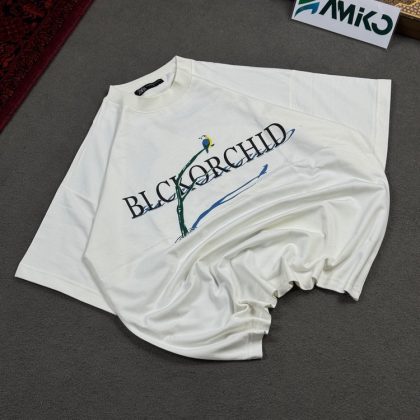 تیشرت مردانه دورس دو نخ قواره لش باکسی Black orchid