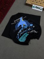 تیشرت مردانه دورس دو نخ قواره لش باکسی Black orchid