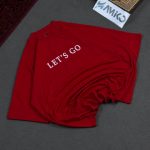 تیشرت مردانه ماکان قواره لش باکسی LET'S GO