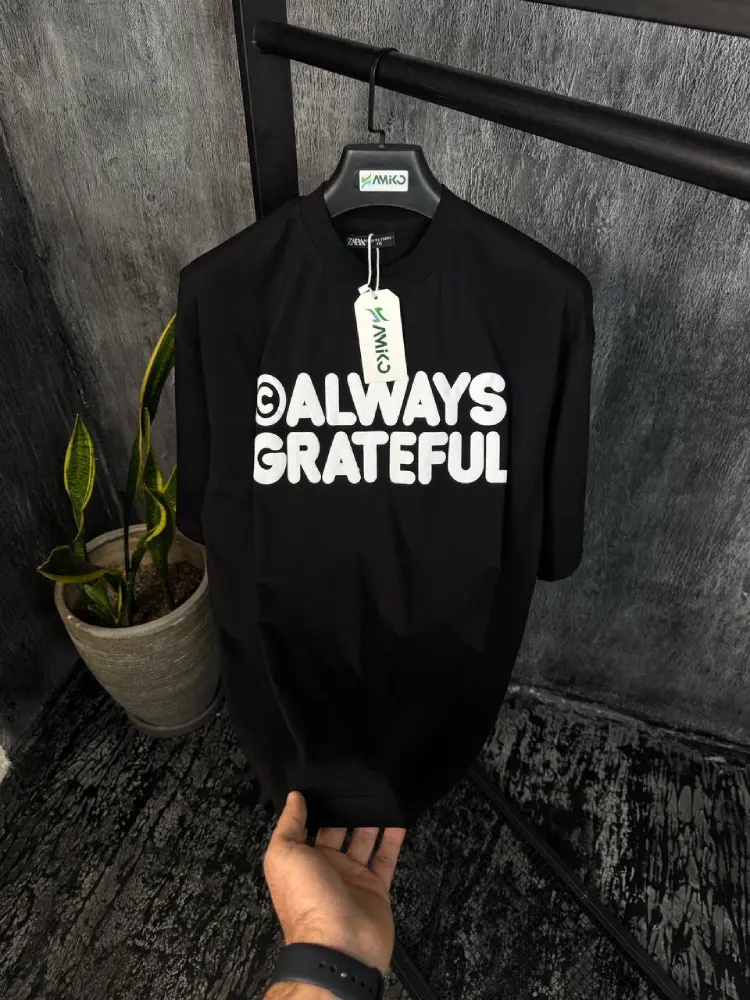 تیشرت مردانه پنبه قواره لش باکسی ALWAYS